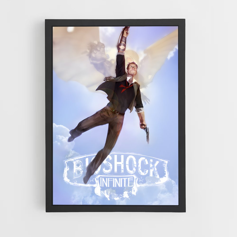 Poster L'Ascension de Booker – affiche Bioshock (vue 2)